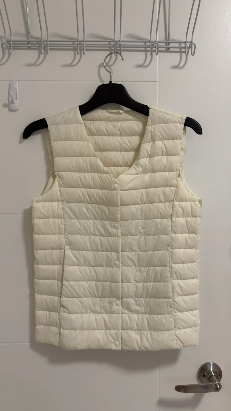 Ultra Light Down Vest - Off White