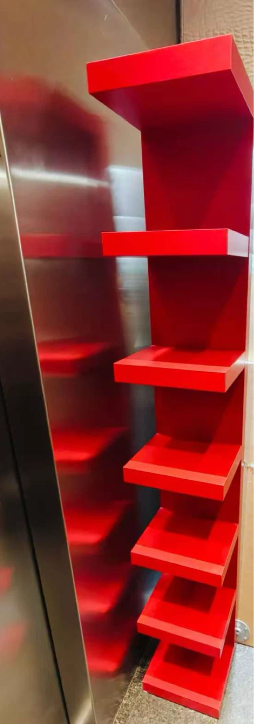 IKEA LACK Red Wall Mounted Shelf Unit
