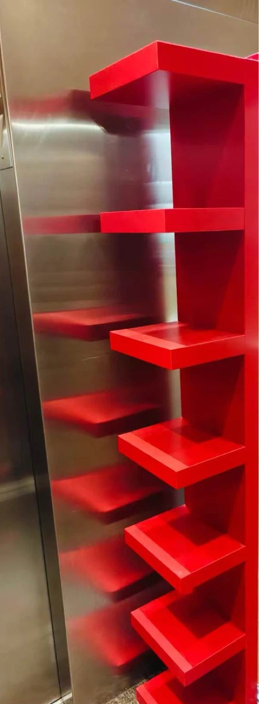 IKEA LACK Red Wall Mounted Shelf Unit - photo 2