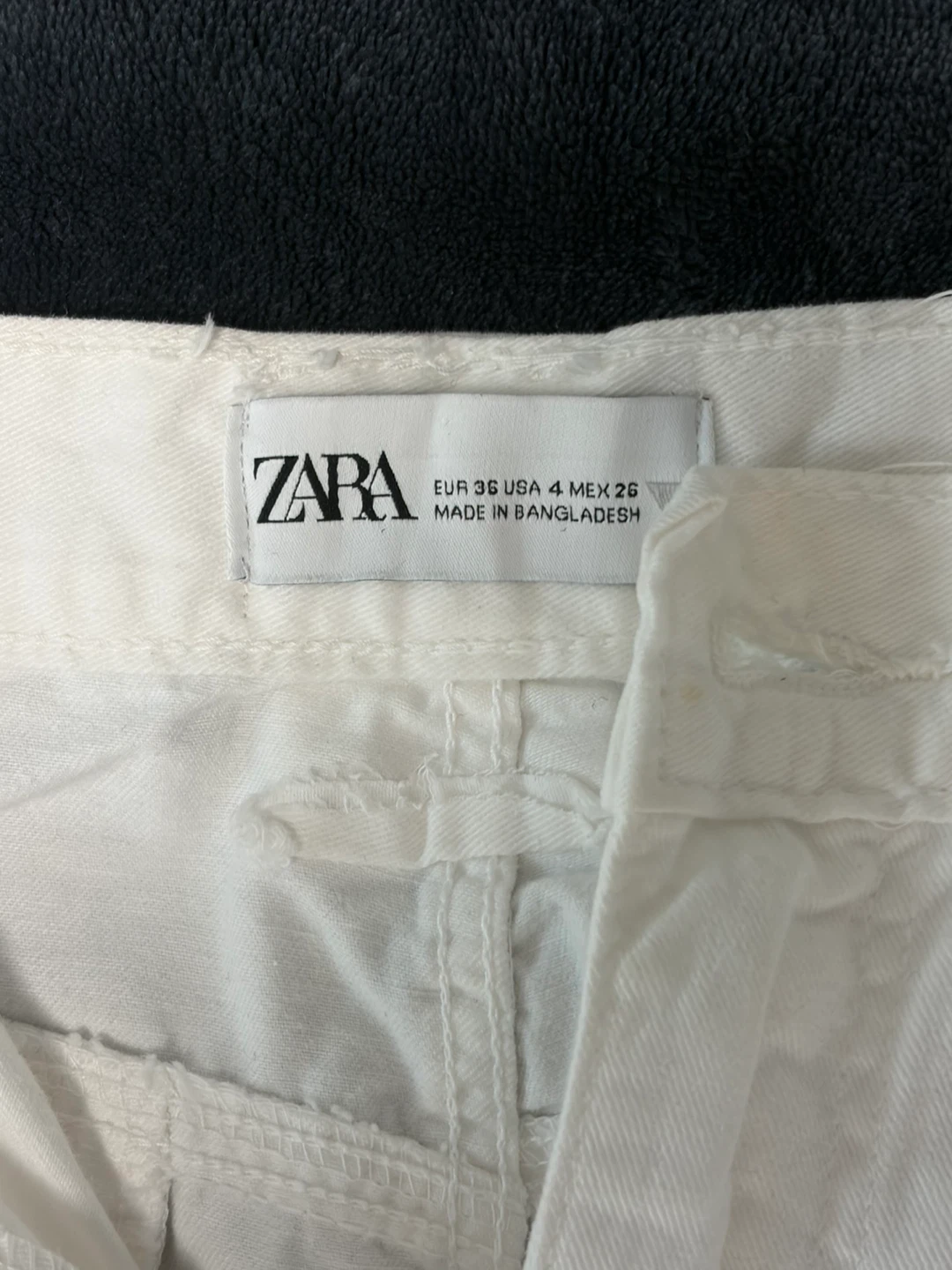 Zara White Cargo Pants - photo 2