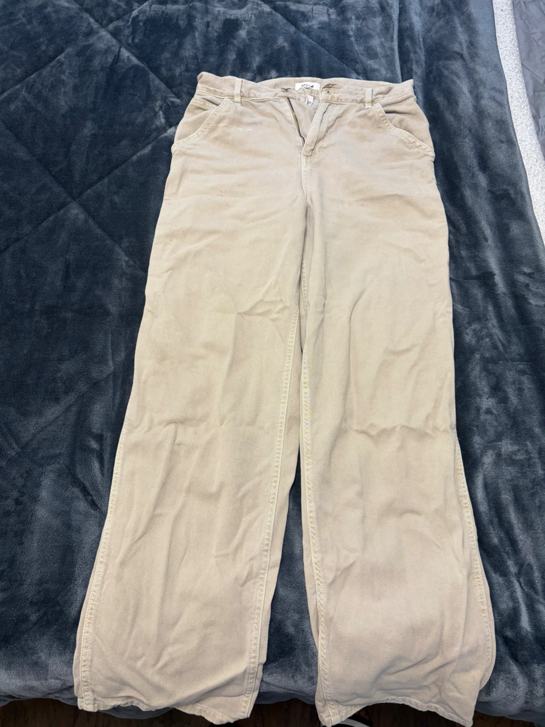 Garage Beige Wide-Leg cargo Pants - photo 2