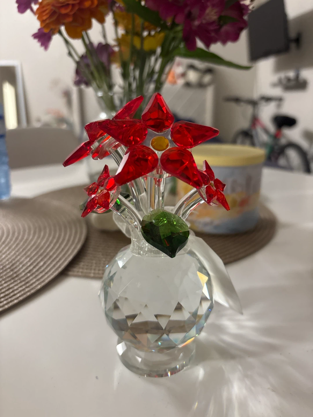 Swarovski Crystal Flower Figurine