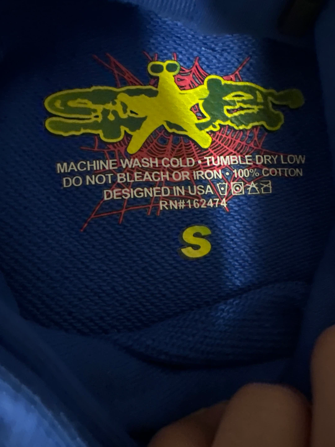 Sp5der Blue Hoodie - photo 2
