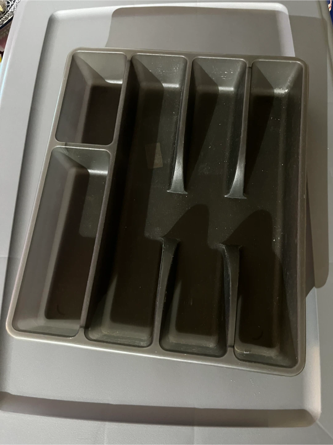 Black Plastic Cutlery Drawer Organizer