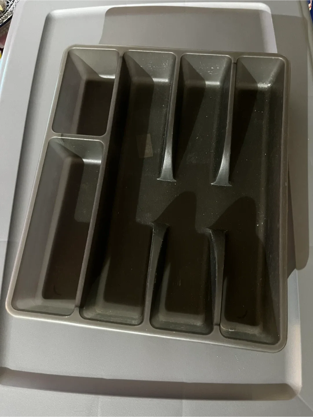 Black Plastic Cutlery Drawer Organizer