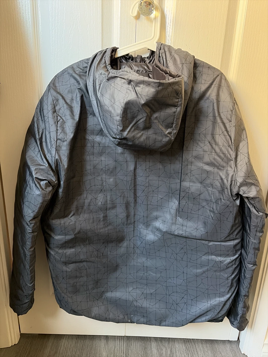Geometric Print Hooded reversible Jacket - photo 2
