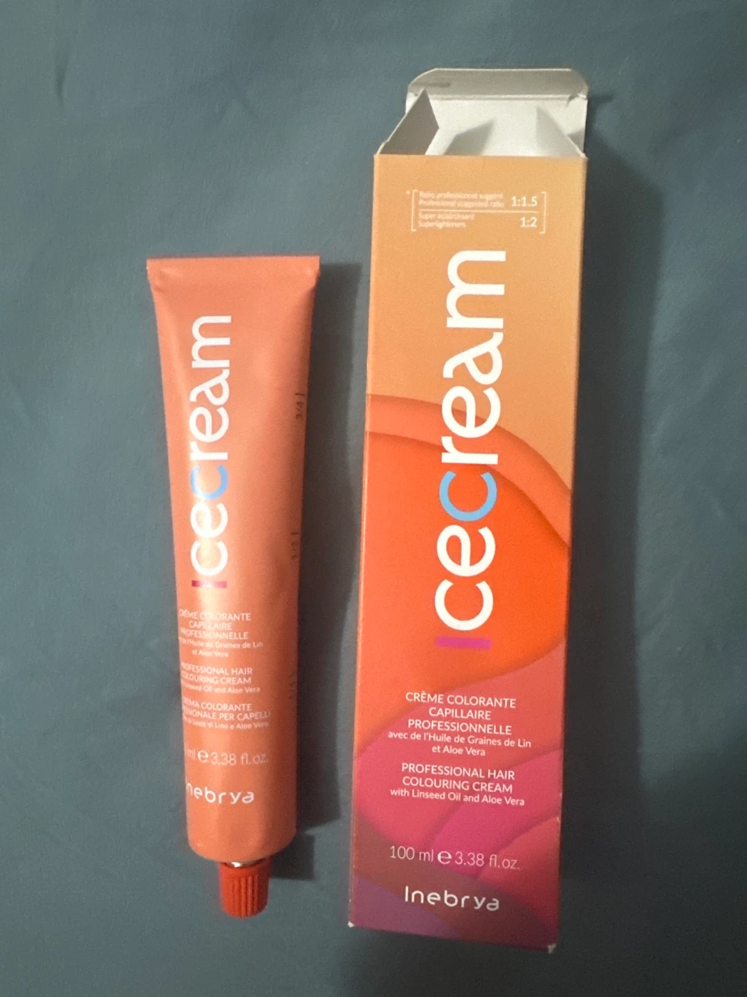 Inebrya Ice Cream Hair Colour 8/13 Light Blonde Ash Golden