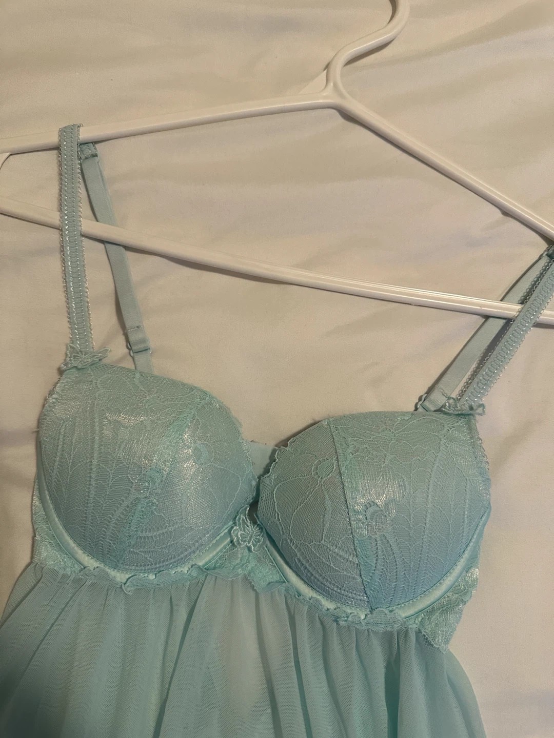 La Vie en Rose Blue Babydoll Nightie - photo 3