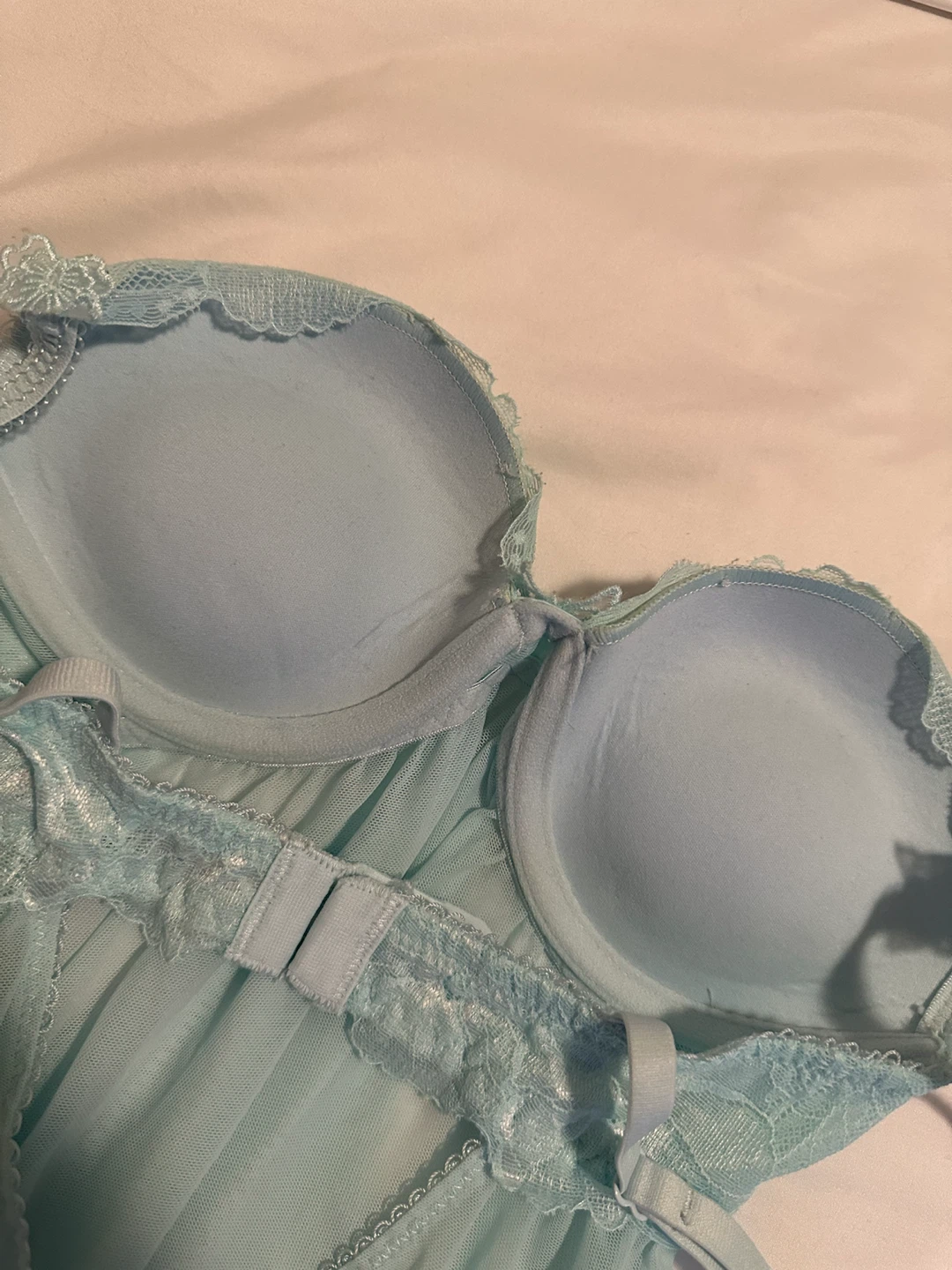 La Vie en Rose Blue Babydoll Nightie - photo 4