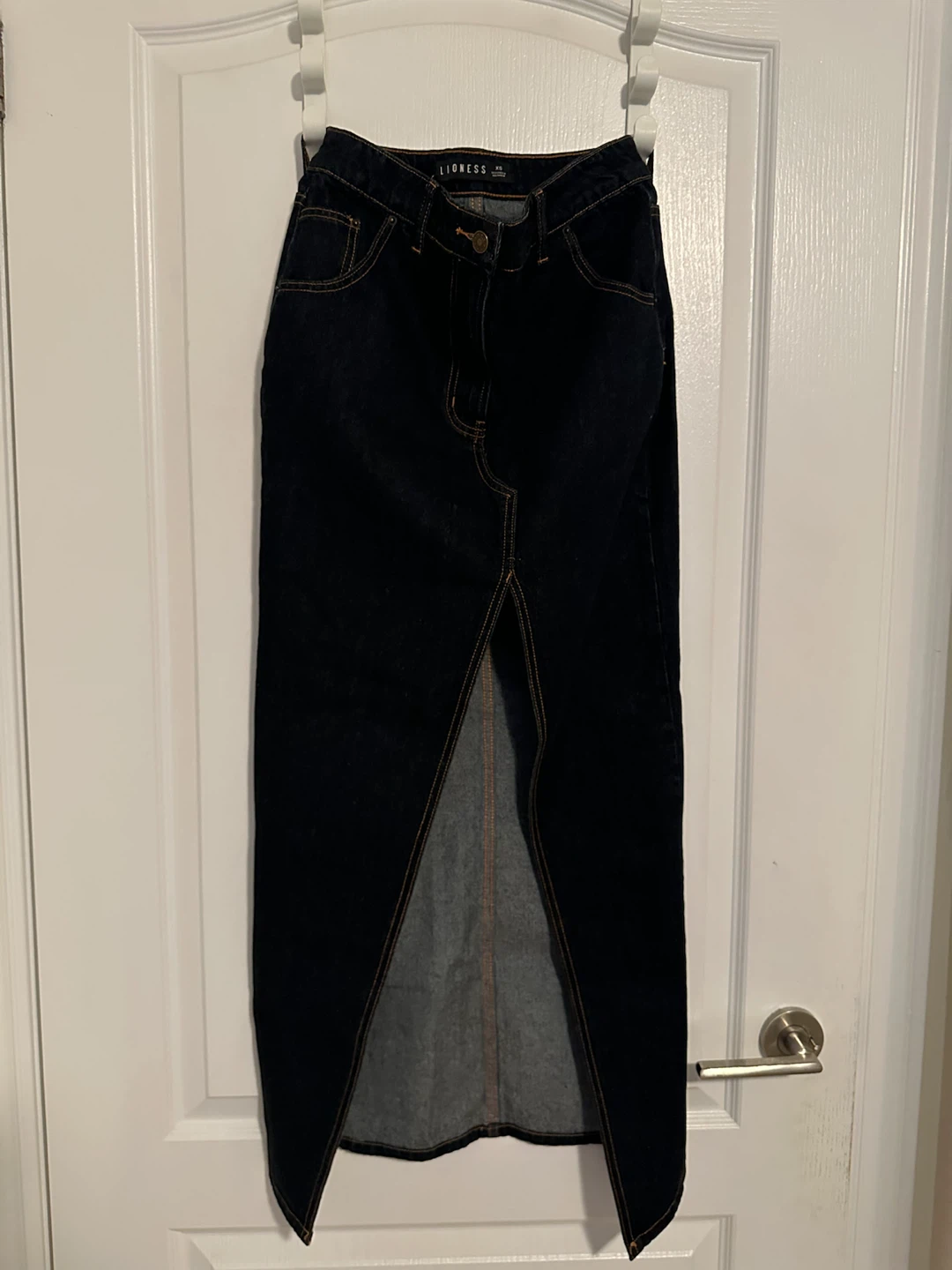 Lioness Denim Maxi Skirt