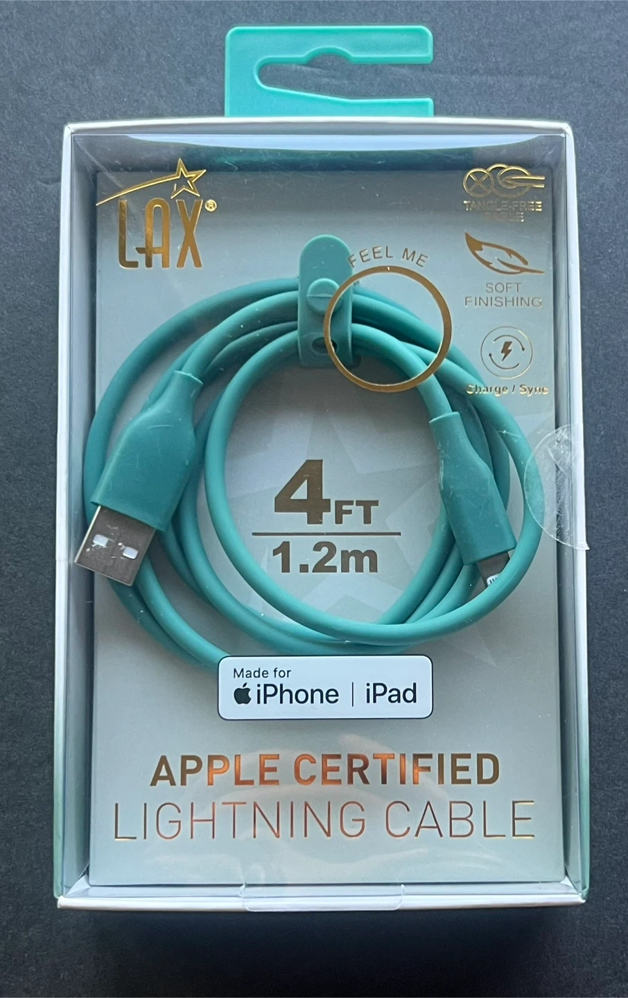 LAX Apple Certified Lightning Cable 4ft
