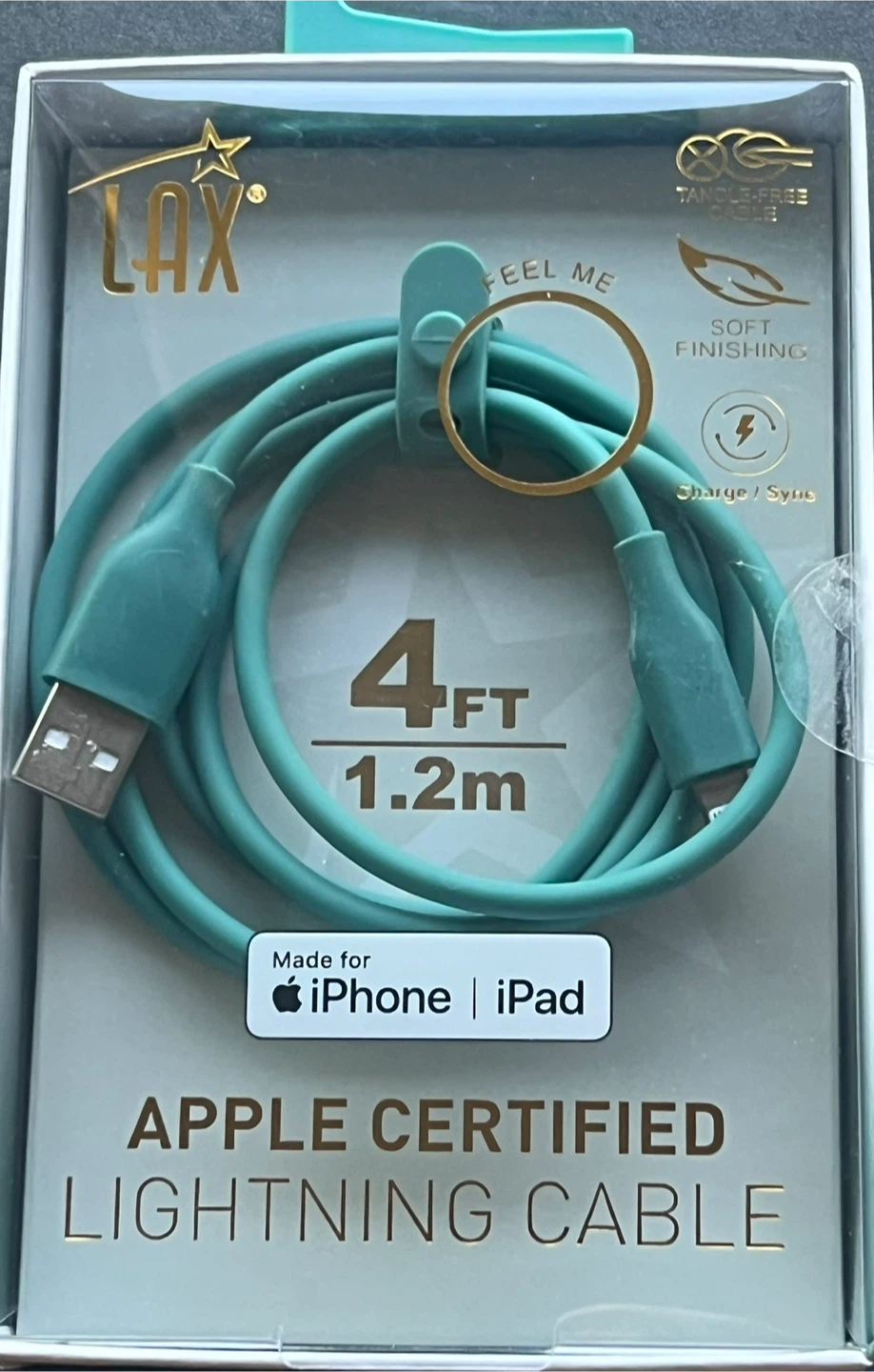 LAX Apple Certified Lightning Cable 4ft - photo 2