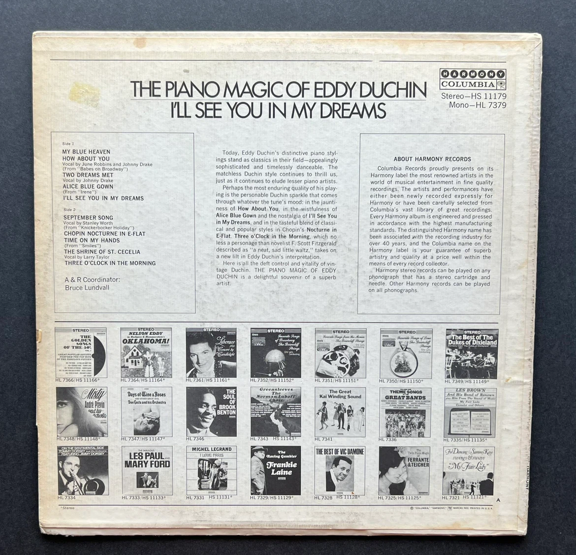 The Piano Magic of Eddy Duchin Vinyl Record - photo 3