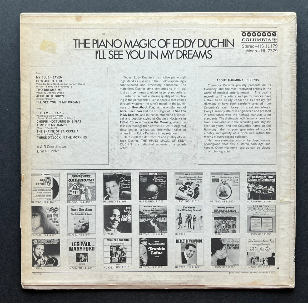 The Piano Magic of Eddy Duchin Vinyl Record - photo 5