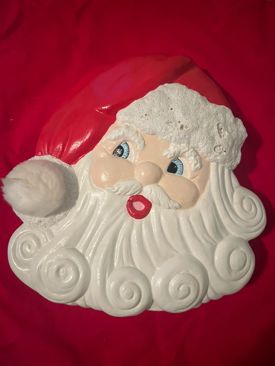 Vintage Santa Claus Head Figure