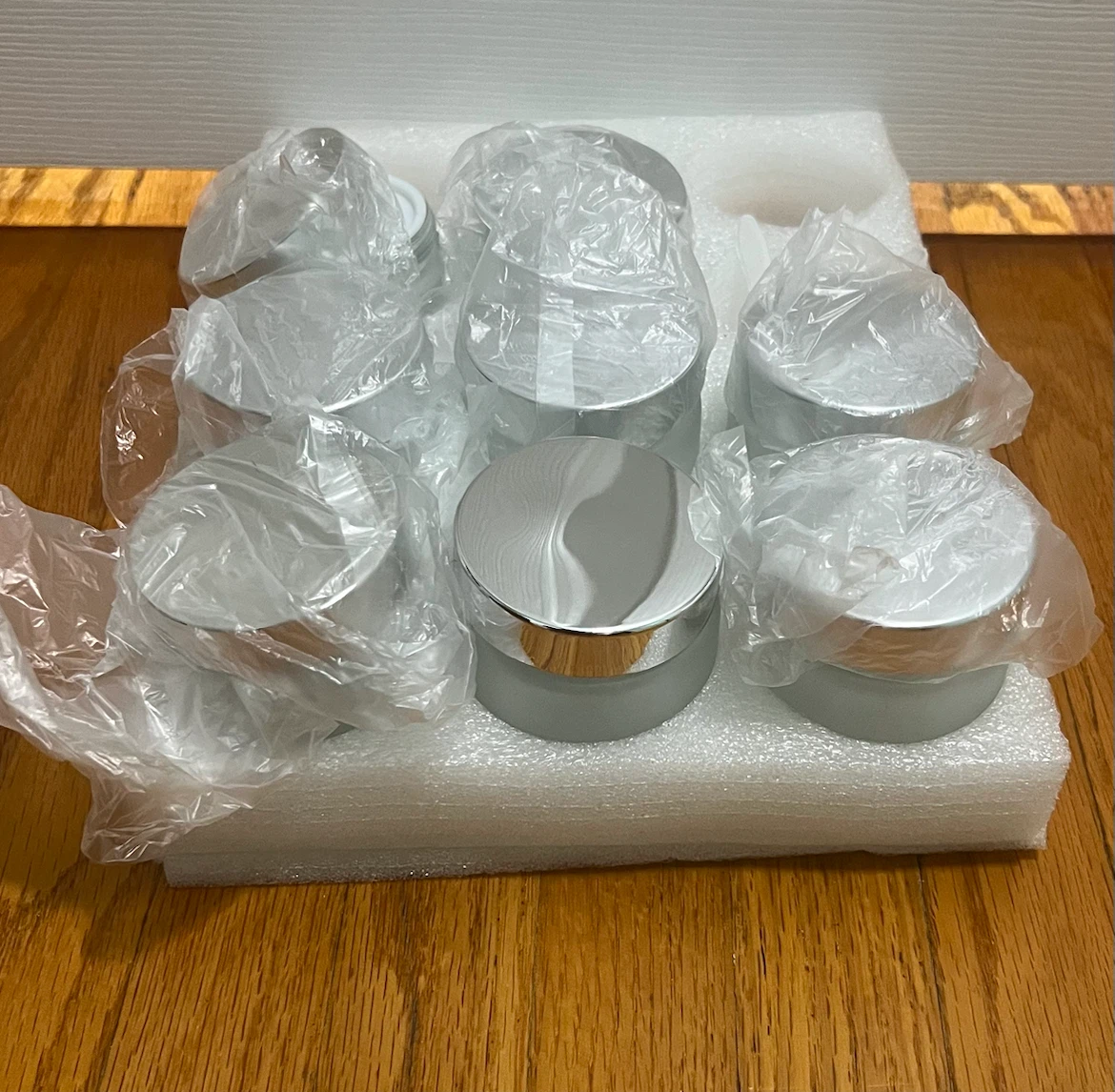 Set of 12 Frosted Cosmetic Jars 4oz/120g