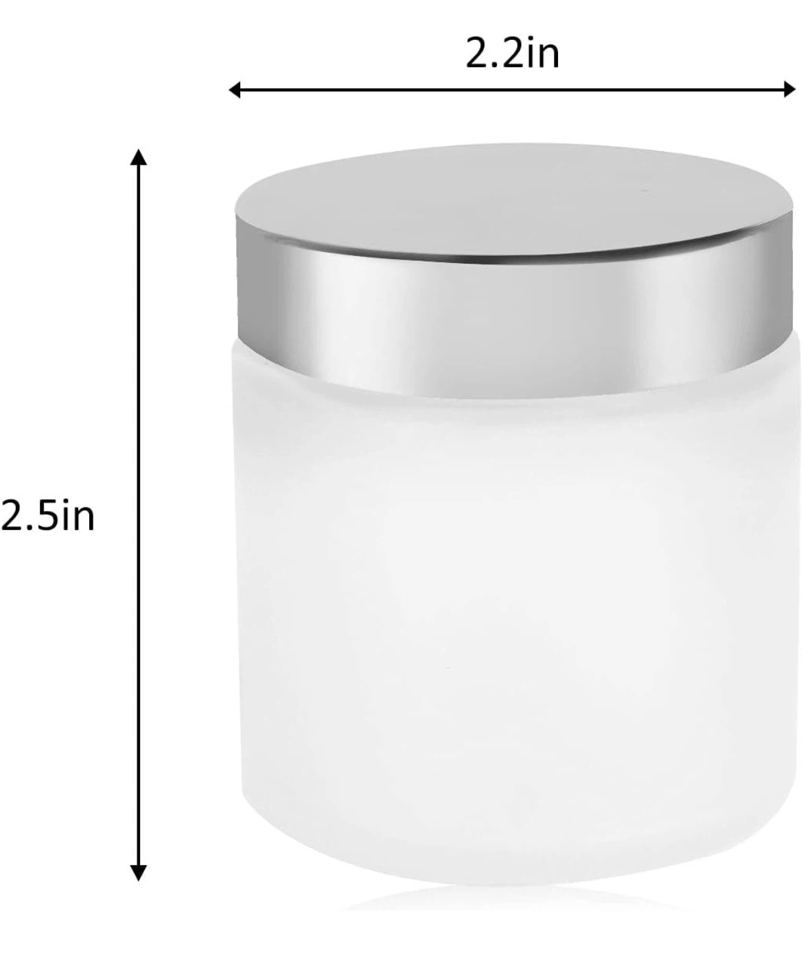 Set of 12 Frosted Cosmetic Jars 4oz/120g - photo 2