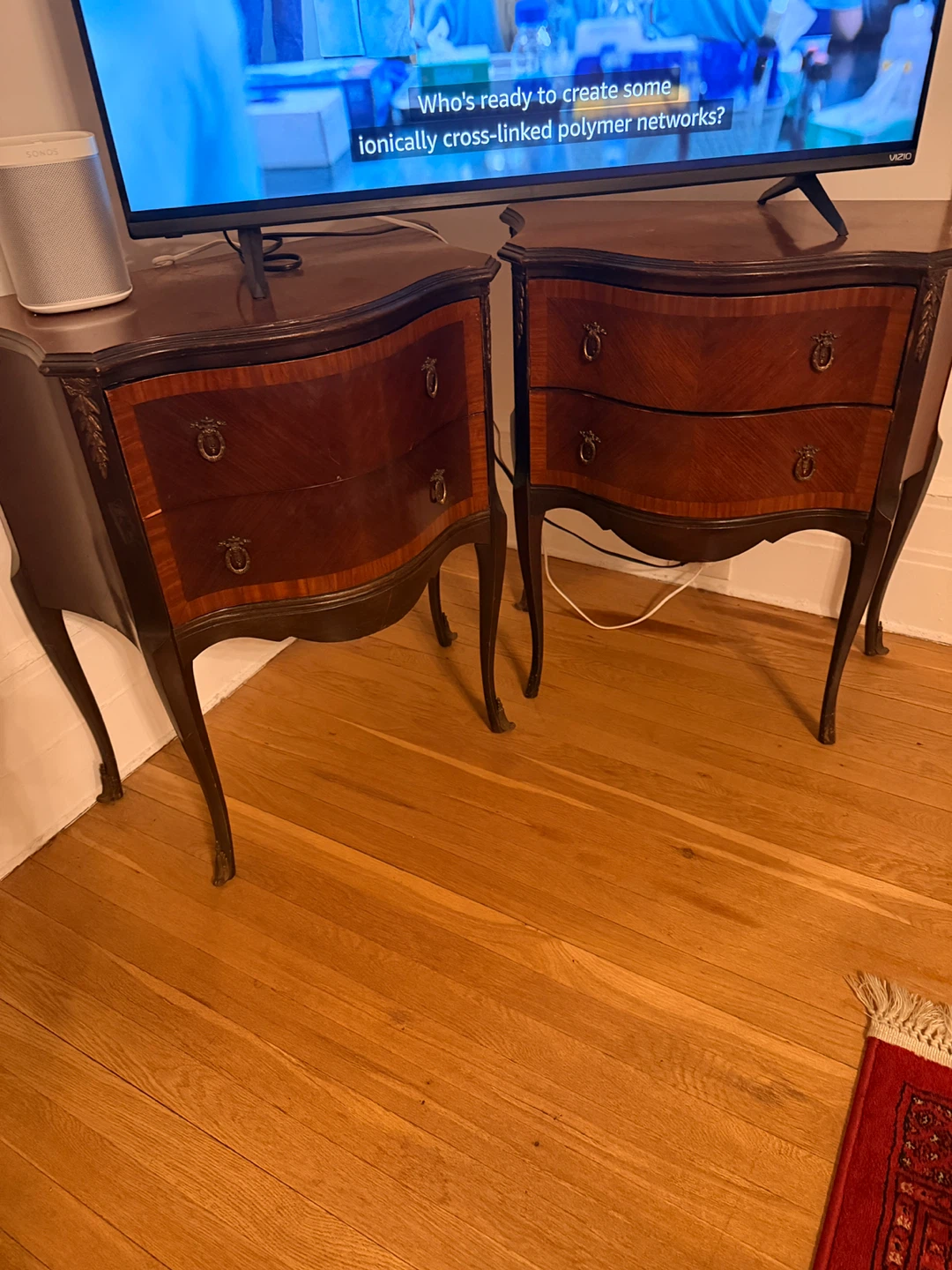 Vintage 1930’s Wooden Nightstands, Set of 2 - photo 2