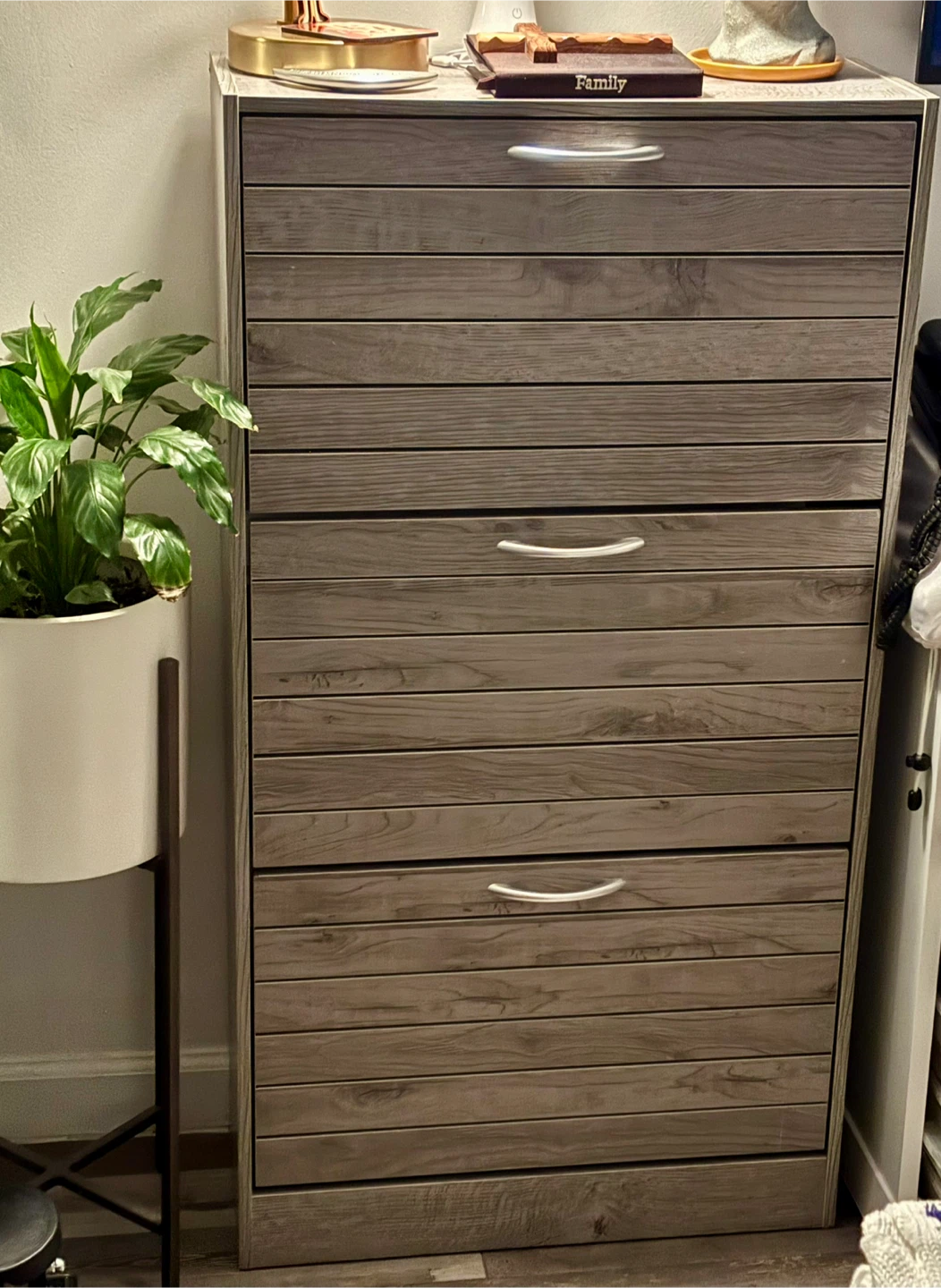 Three-Tier Shoe Storage Cabinet