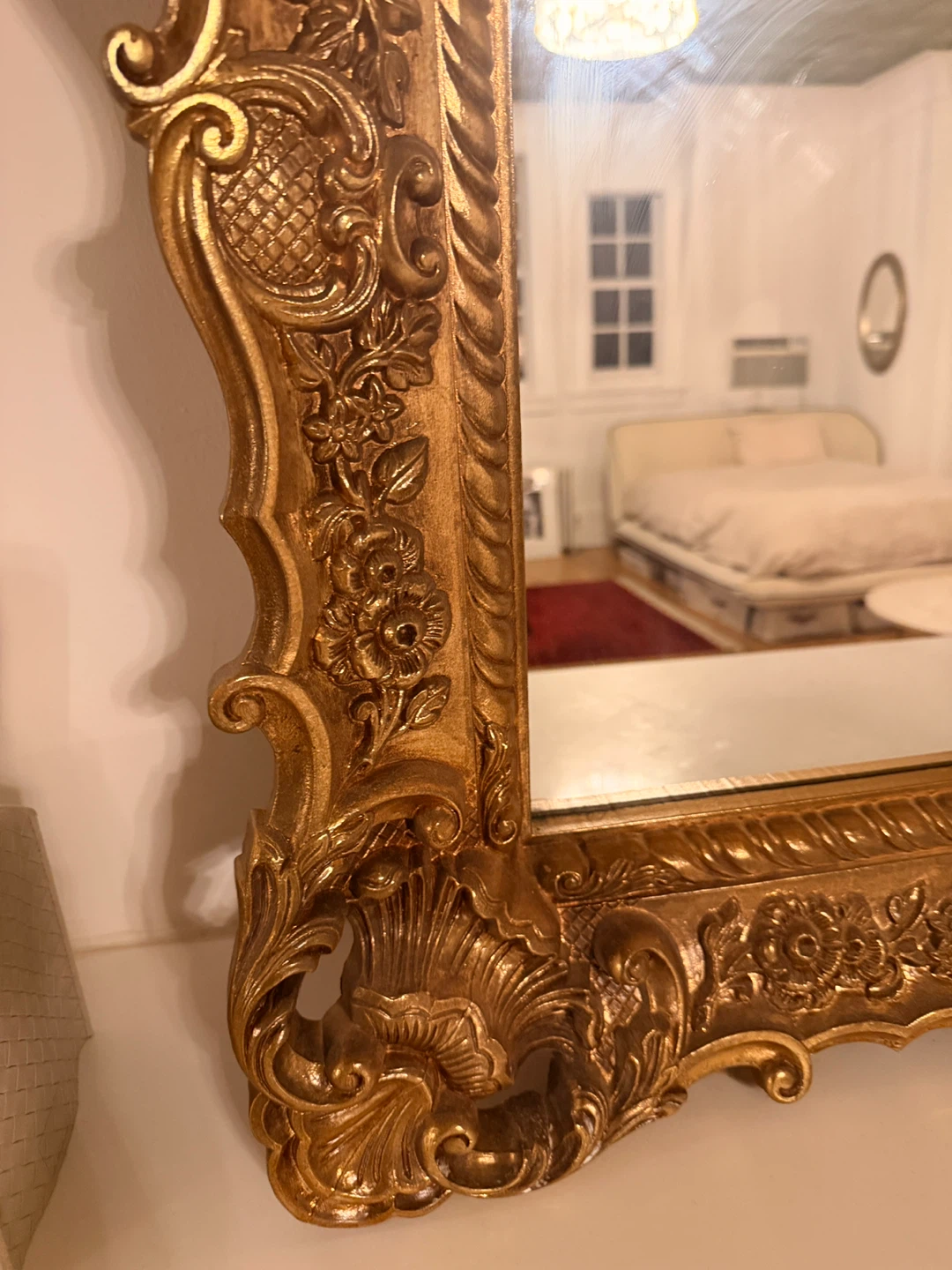 Ornate Gold Framed Wall Mirror - photo 2