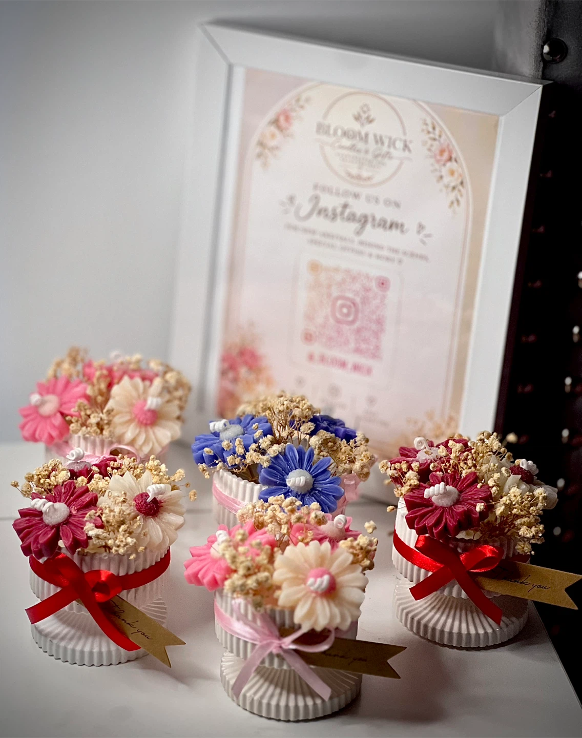 Bloom Wick Handcrafted Flower Candles