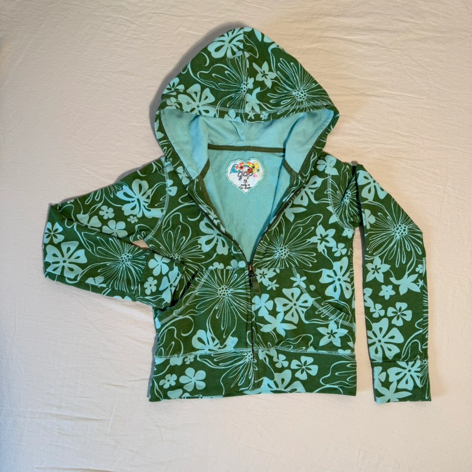 Girl’s Gap floral zip-up hoodie, size L/G (10)