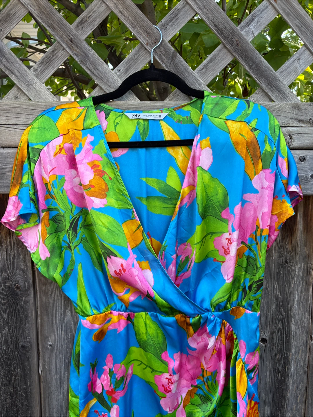 Zara floral print wrap dress - photo 2
