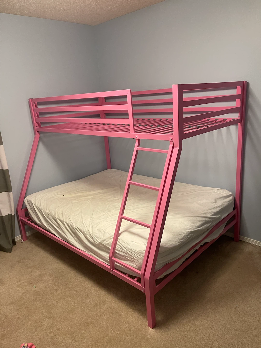 Pink Twin over Full Metal Bunk Bed