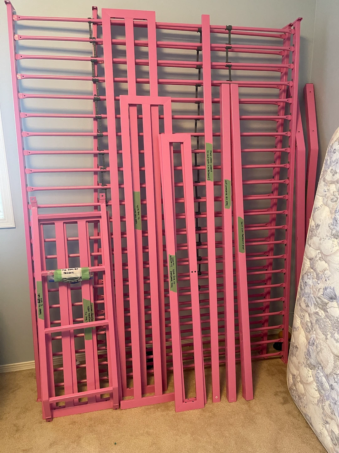 Pink Twin over Full Metal Bunk Bed - photo 2