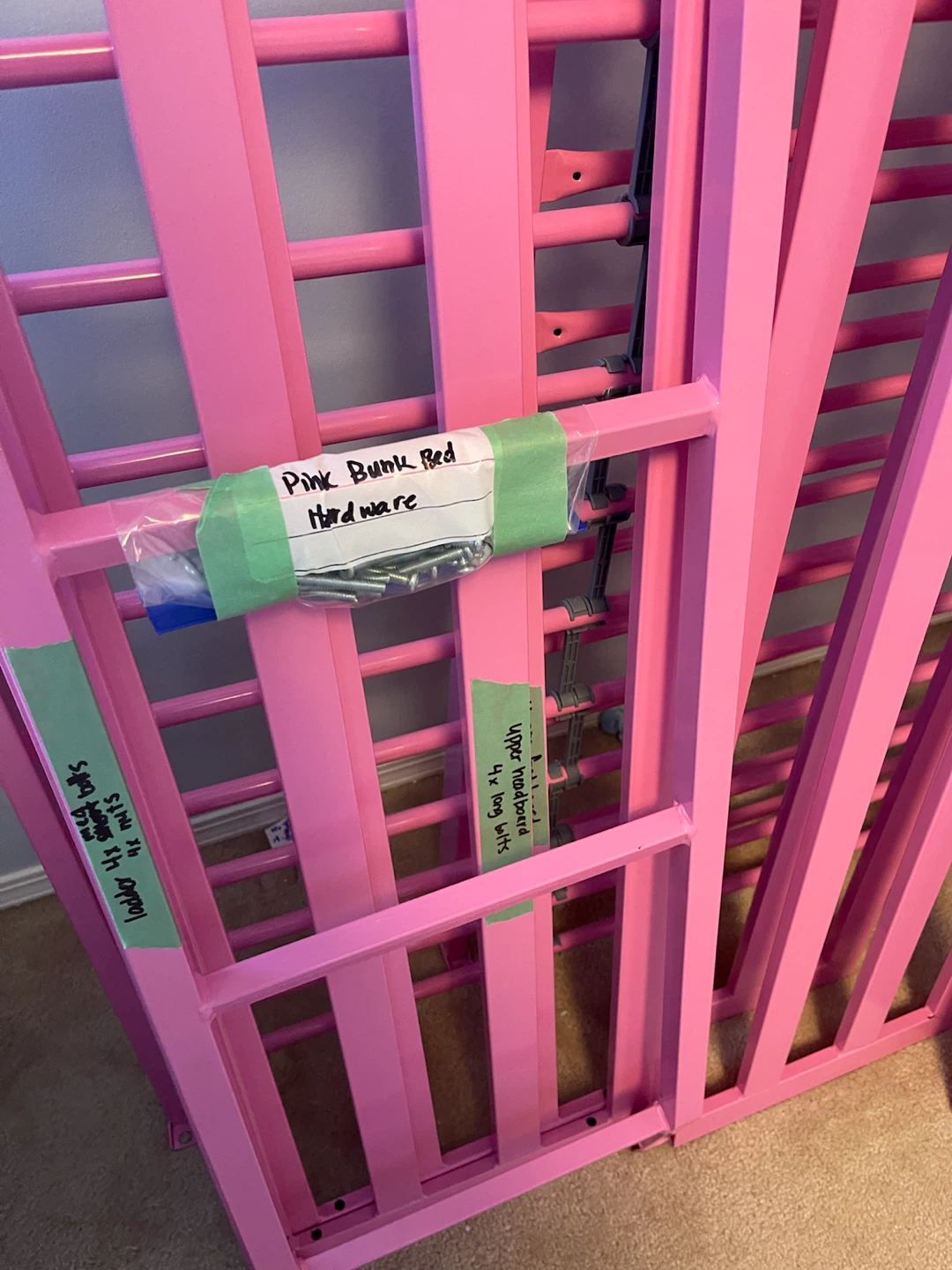 Pink Twin over Full Metal Bunk Bed - photo 3