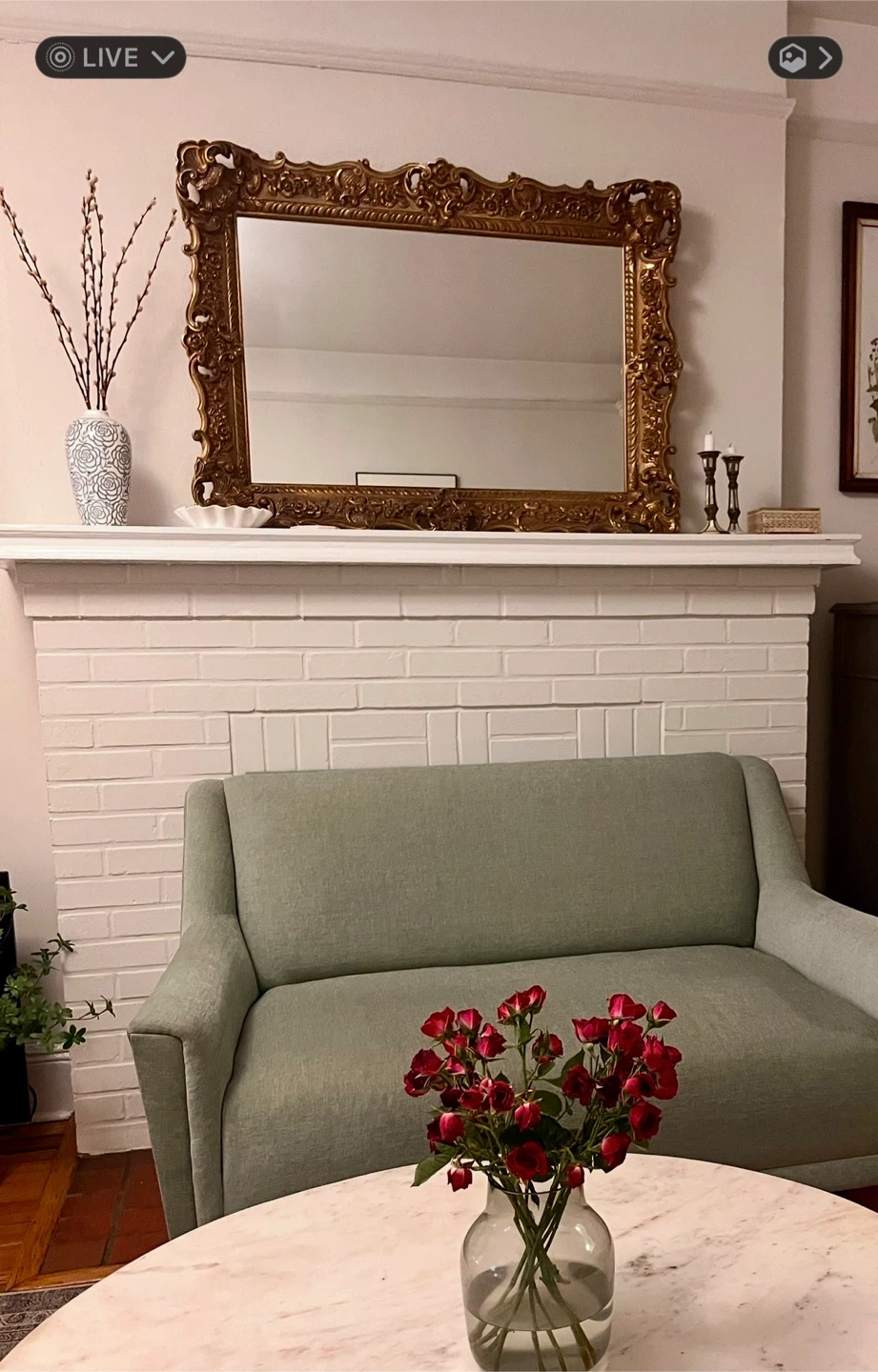 Sage Green Loveseat - high quality fabric