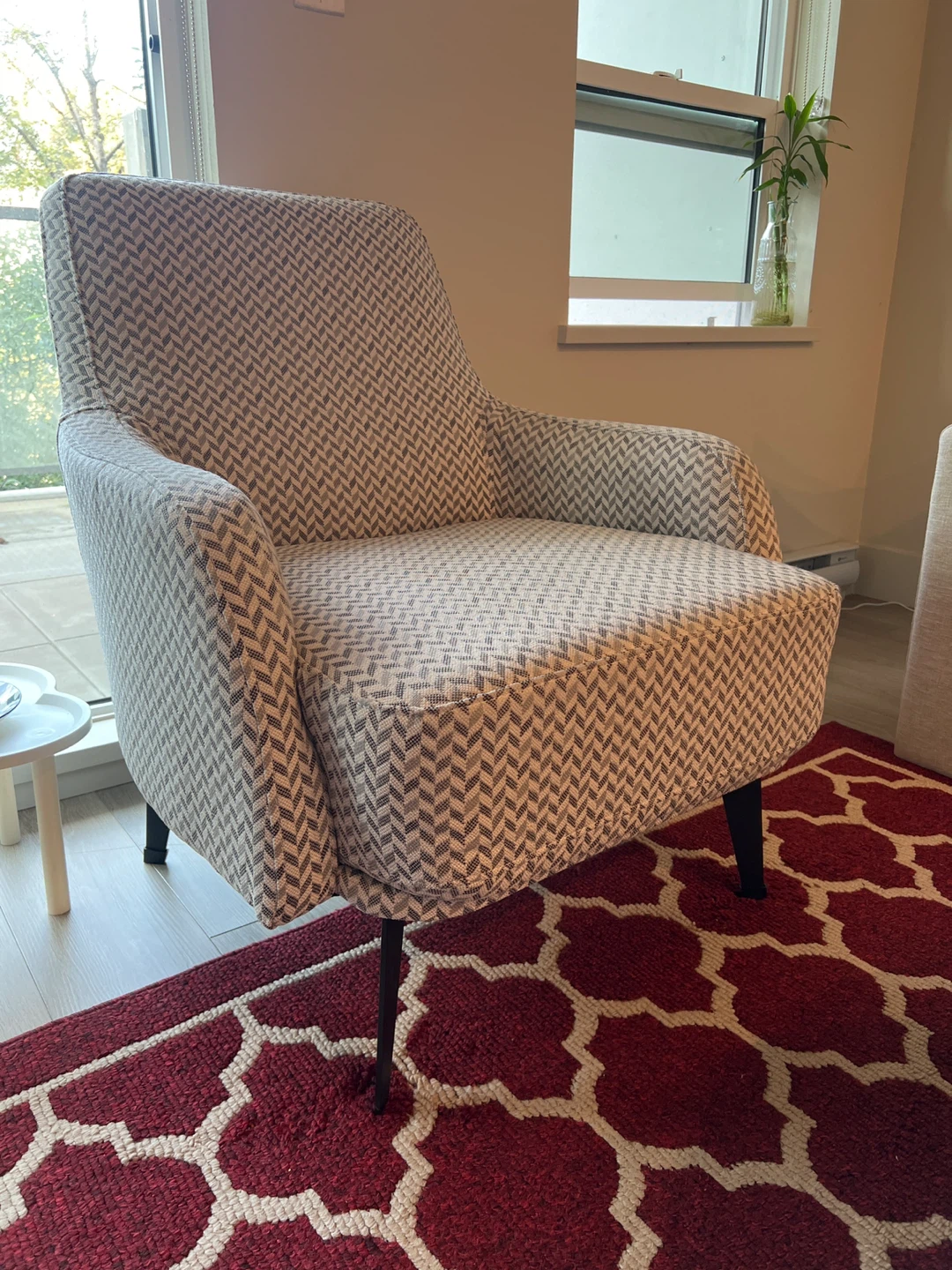 Modern Patterned Accent Chair