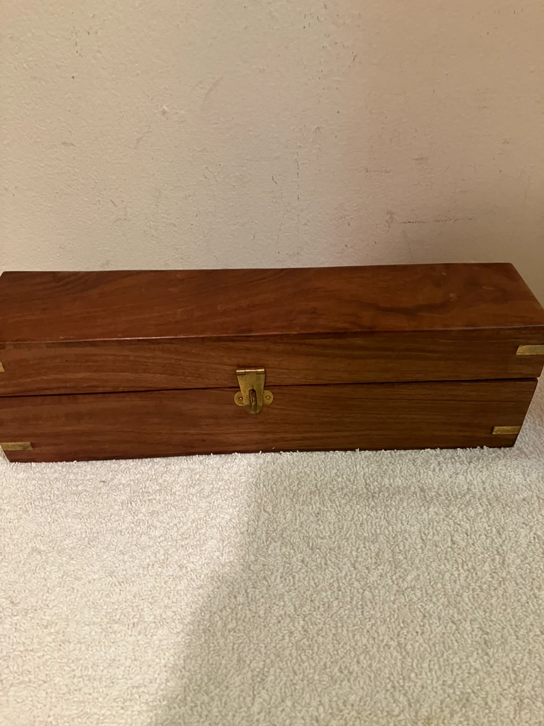 Vintage Metal Goblets in Wooden Storage Box - photo 4