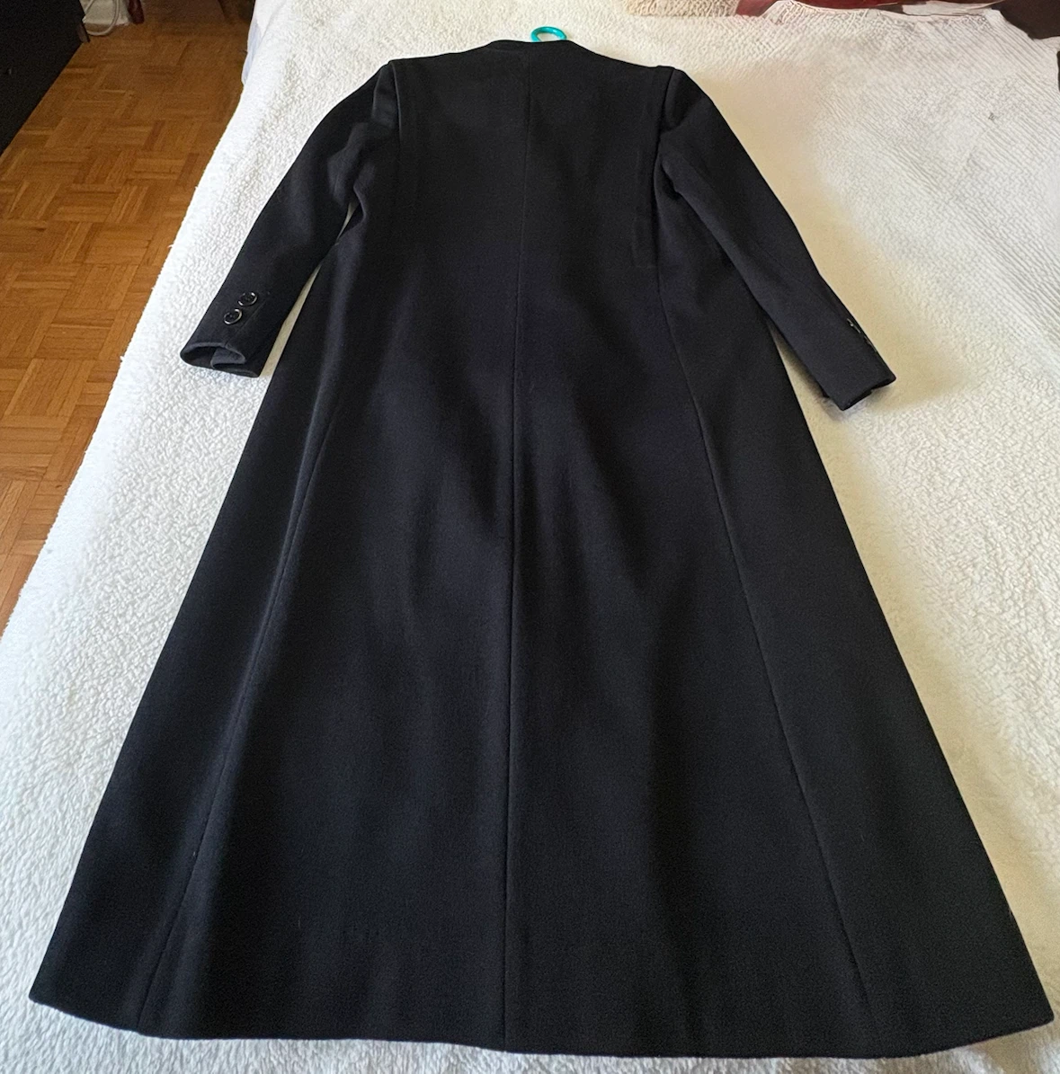 Black Pure Virgin Wool Double-Breasted  Coat - photo 2