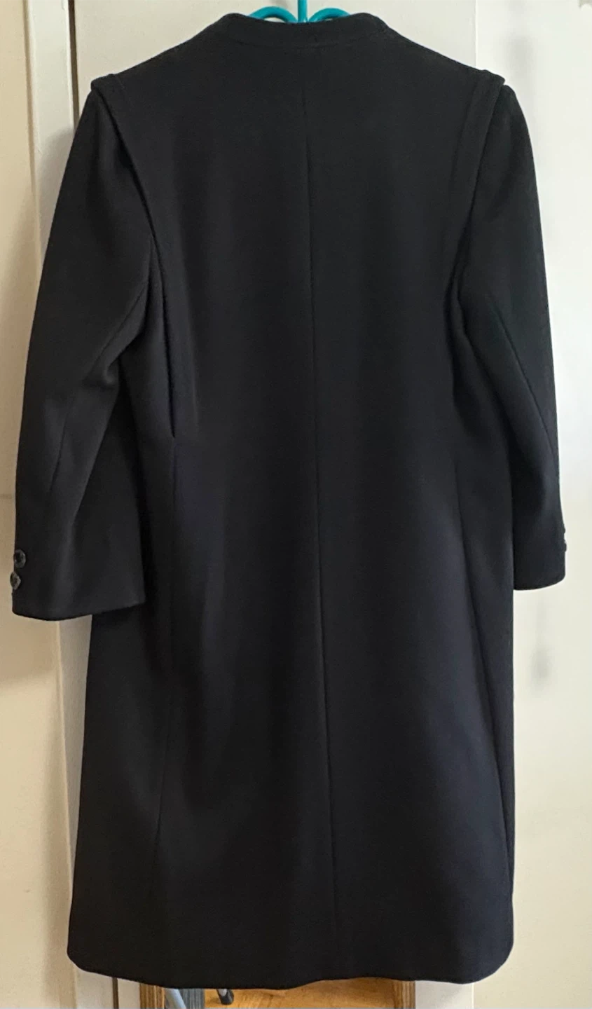 Black Pure Virgin Wool Double-Breasted  Coat - photo 4