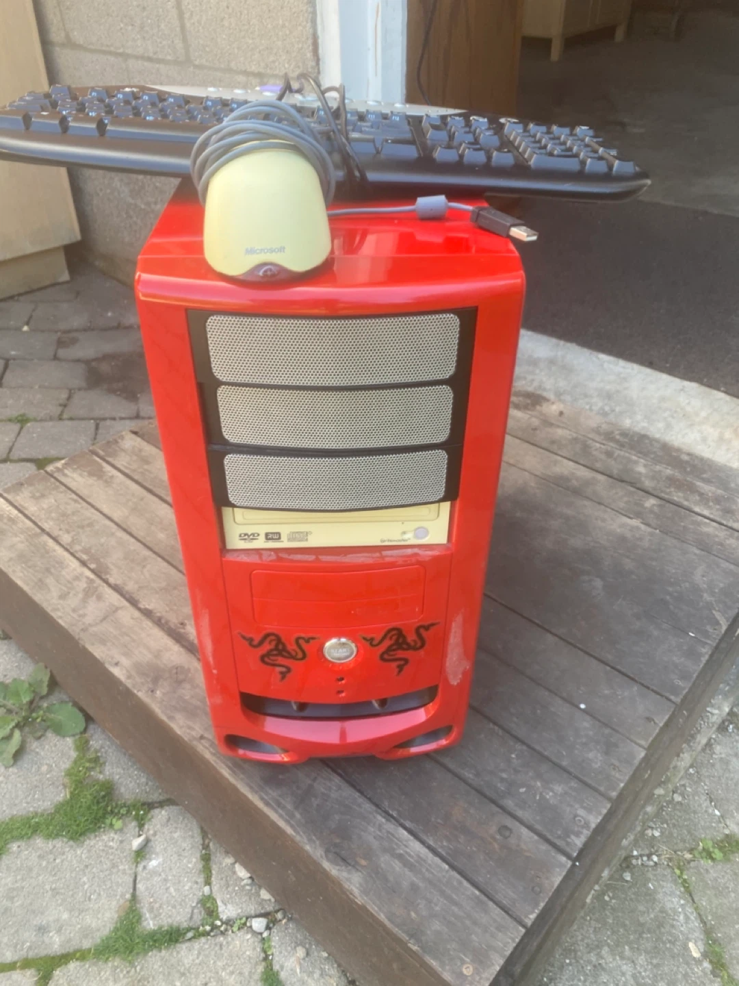 Retro pc with keyboard and mouse - photo 5