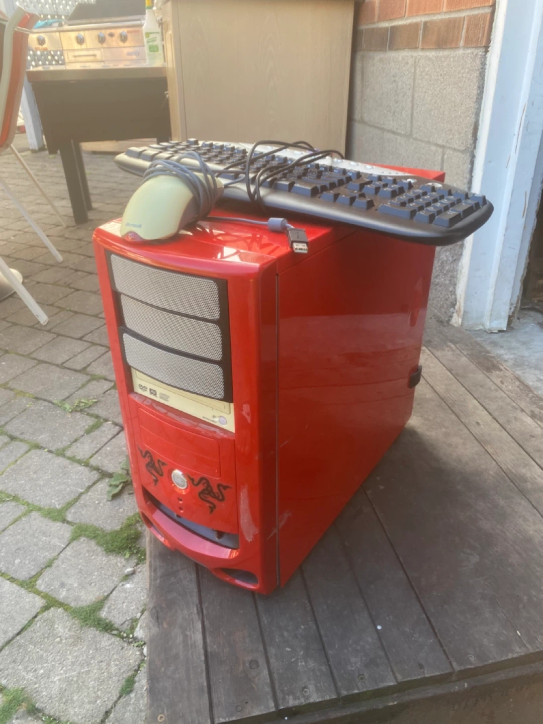 Retro pc with keyboard and mouse - photo 4