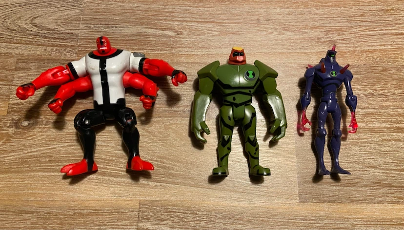 Bandai Ben 10 Alien Force 4” Figures
