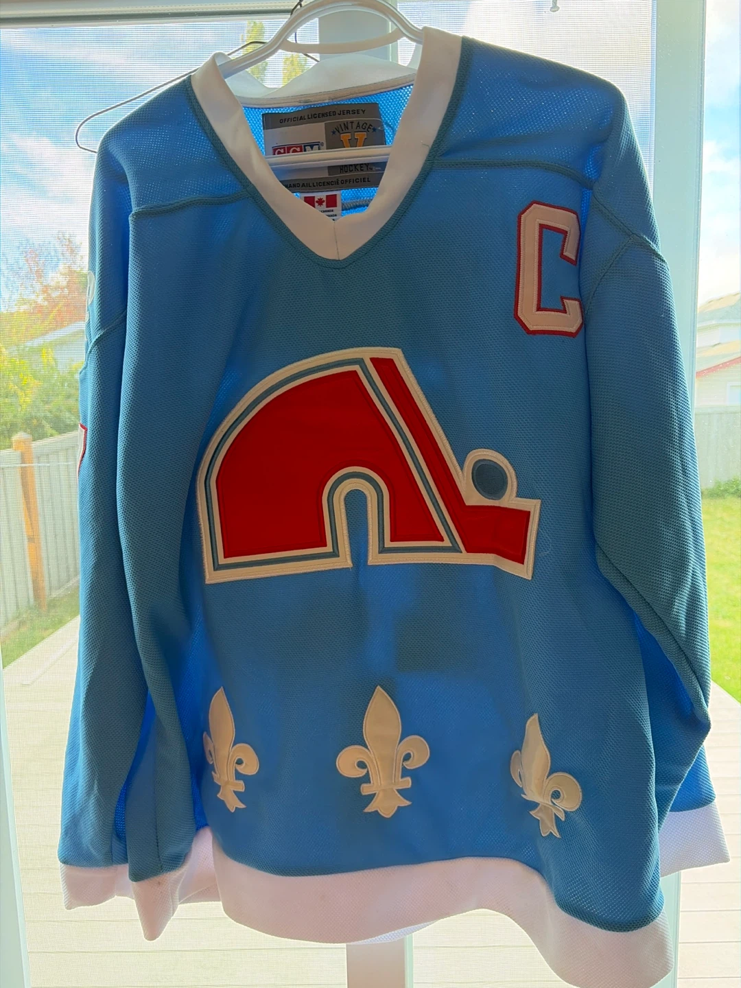 CCM Quebec Nordiques Sakic Jersey