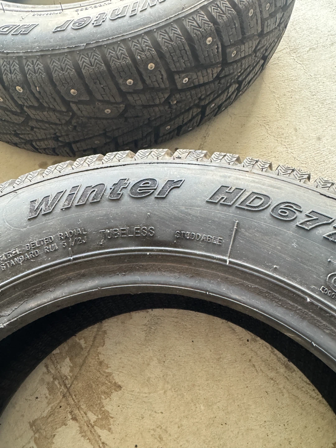185/65R14 Haida Set of 4 Studded Winter Tires(DOT 2025) - photo 4