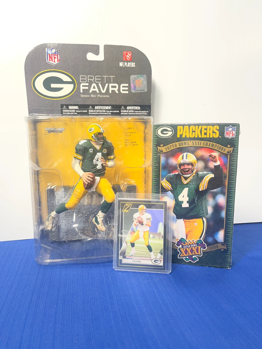 Brett Favre Green Bay Packers 3-Piece Vintage Collector's Lot