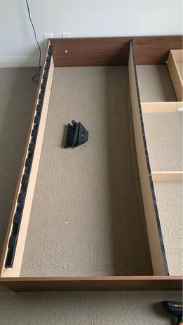 Wooden Bed Frame with Storage - photo 3