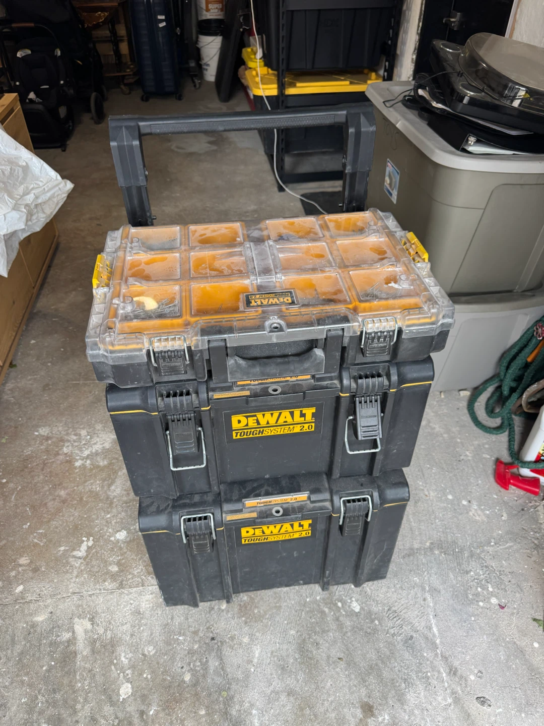 3- piece DeWalt ToughSystem 2.0 Rolling Toolbox