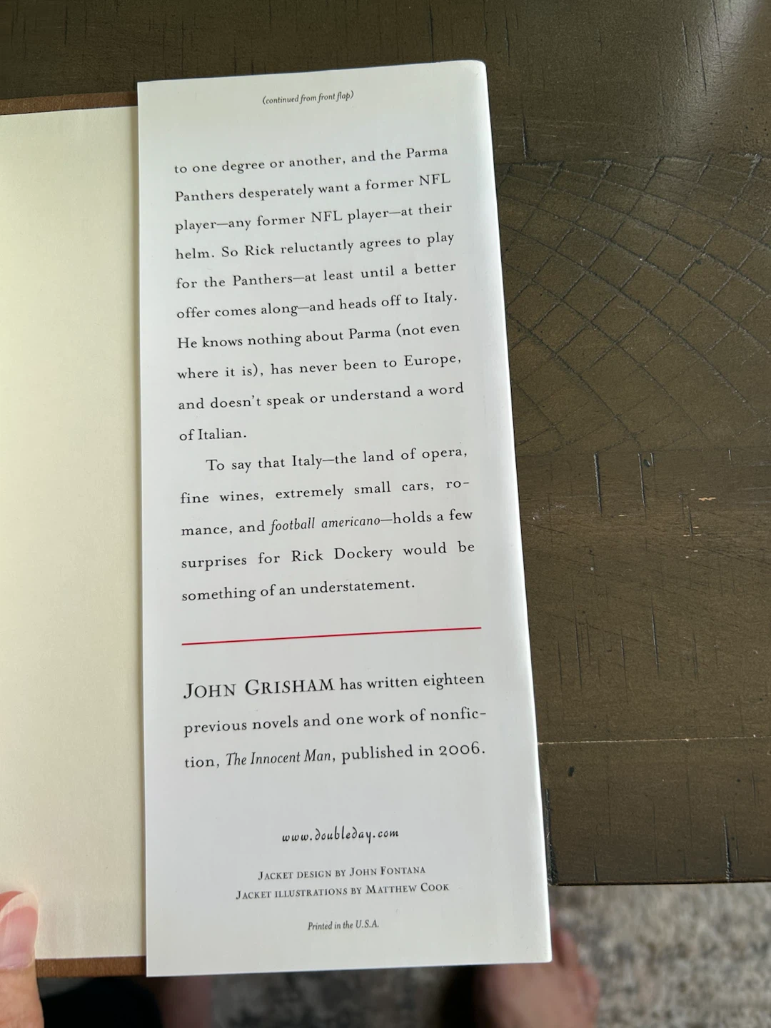 Book - “Playing for Pizza” by John Grisham (Brampton) - photo 4