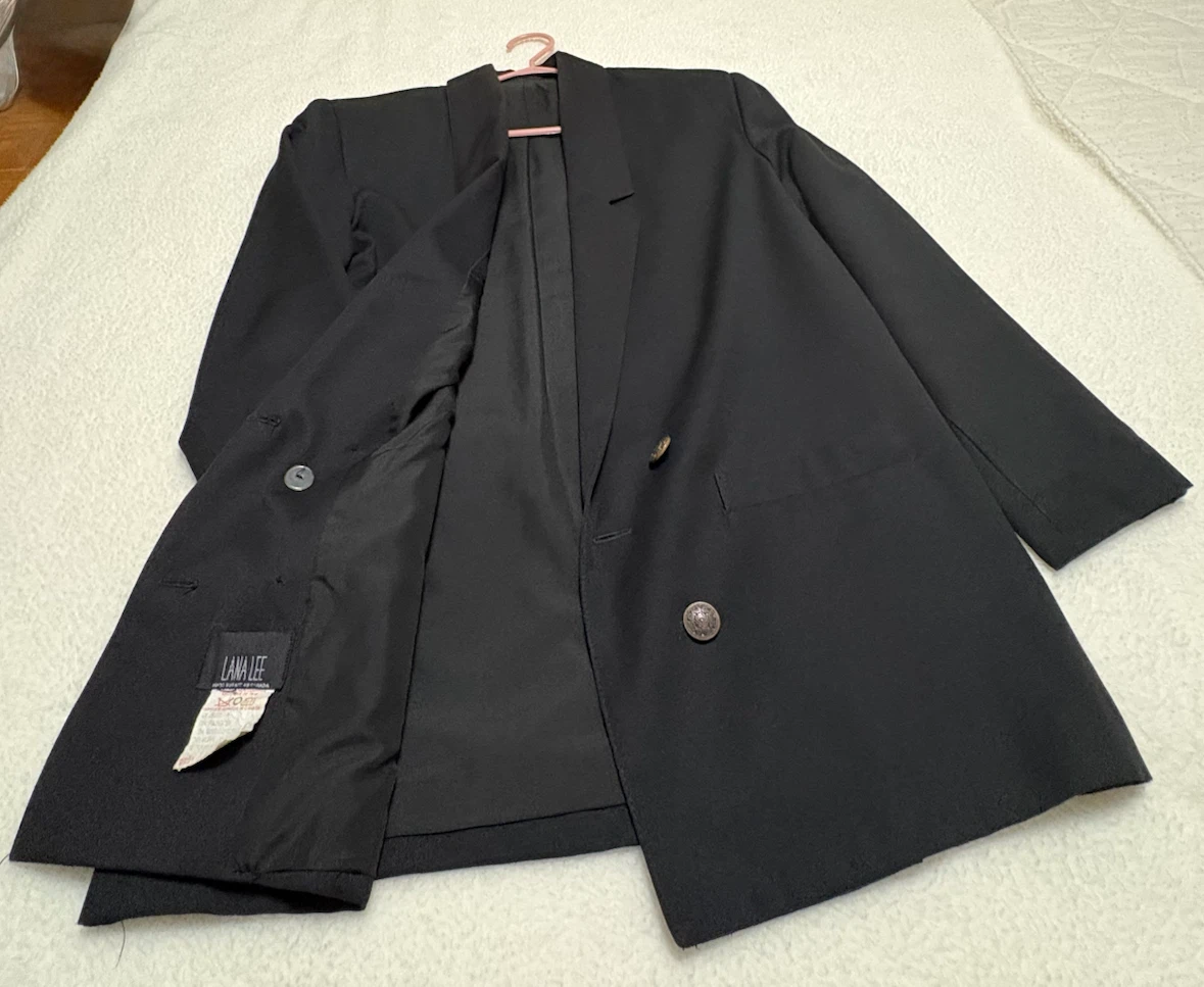 Lana Lee Vintage Black Blazer Size 8 - photo 2