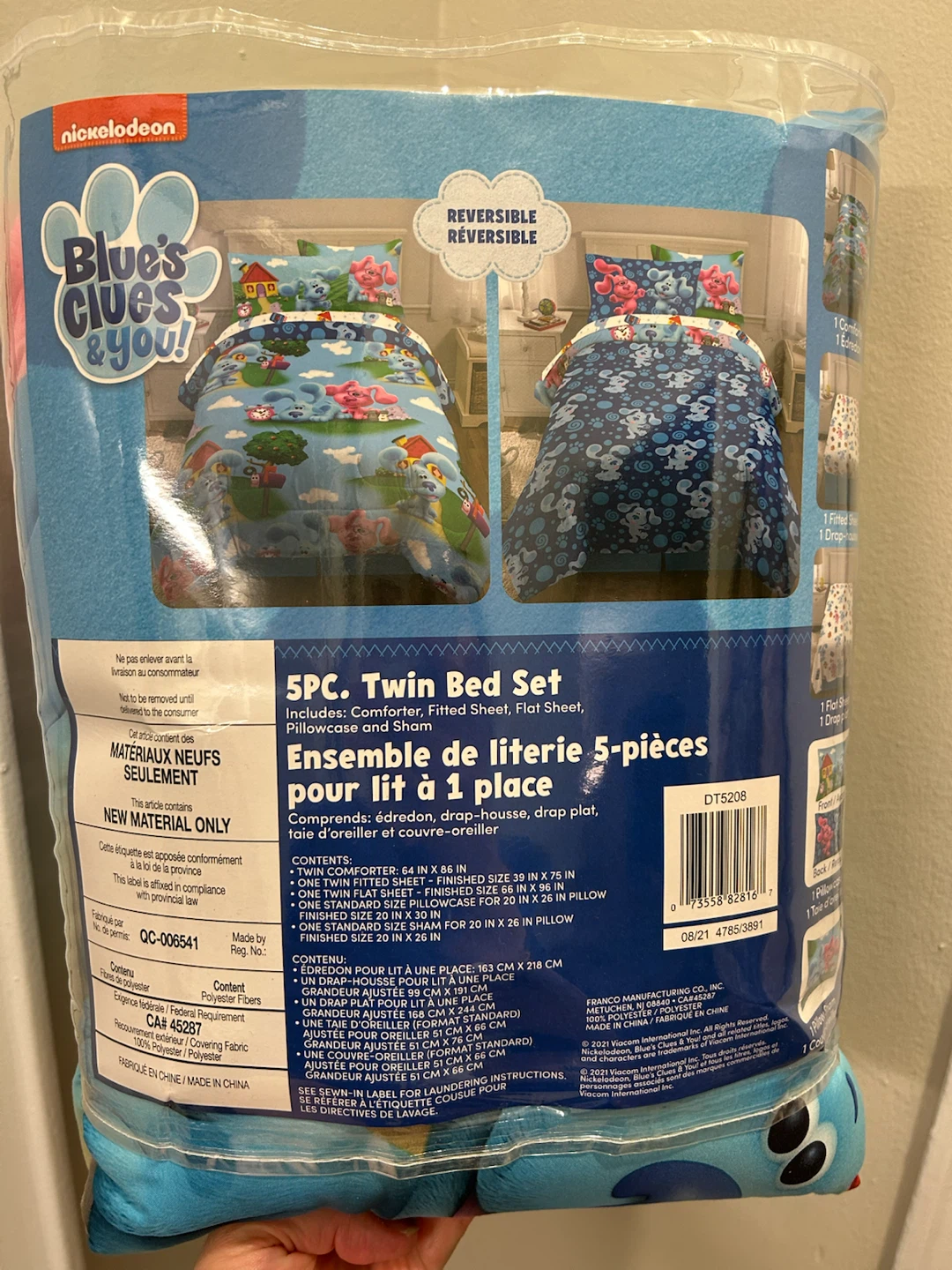 Blue's Clues & You! 5-Piece Twin Bed Set