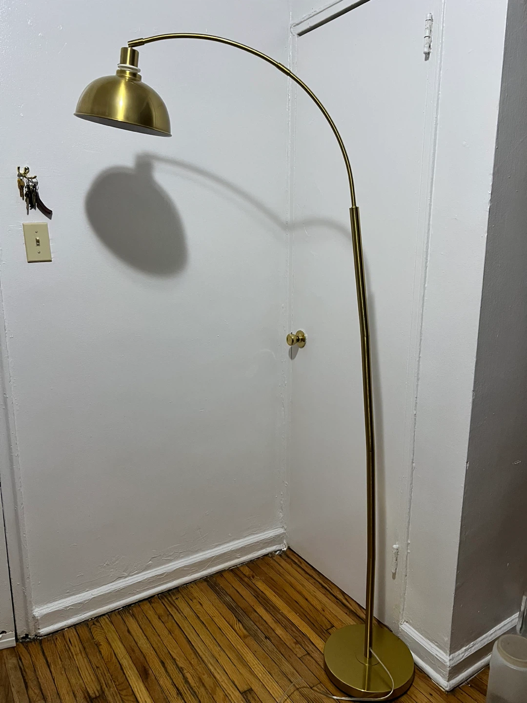 Brass Finish Arched Floor Lamp - photo 2