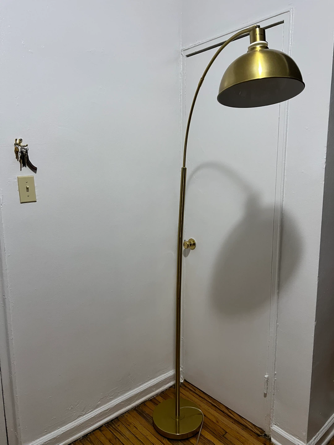 Brass Finish Arched Floor Lamp - photo 3