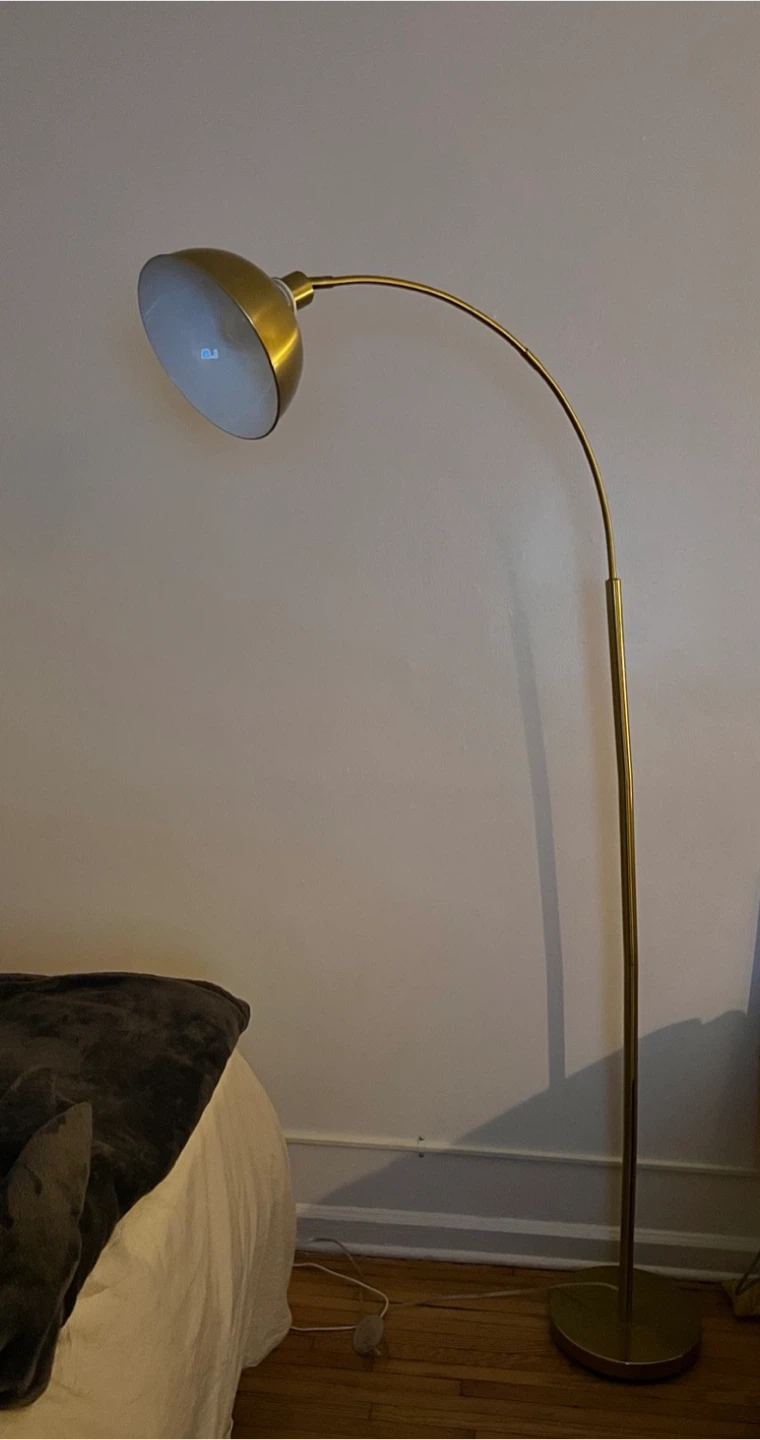Brass Finish Arched Floor Lamp - photo 4