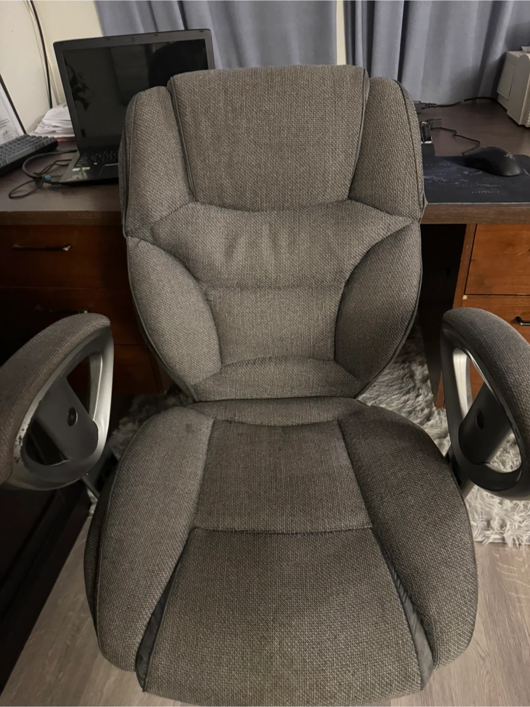Grey Fabric Office Chair - photo 3